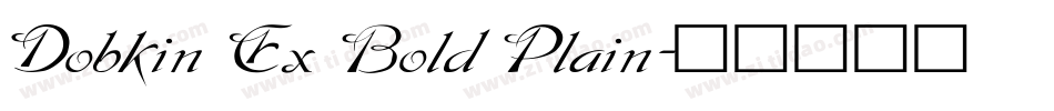 Dobkin Ex Bold Plain字体转换